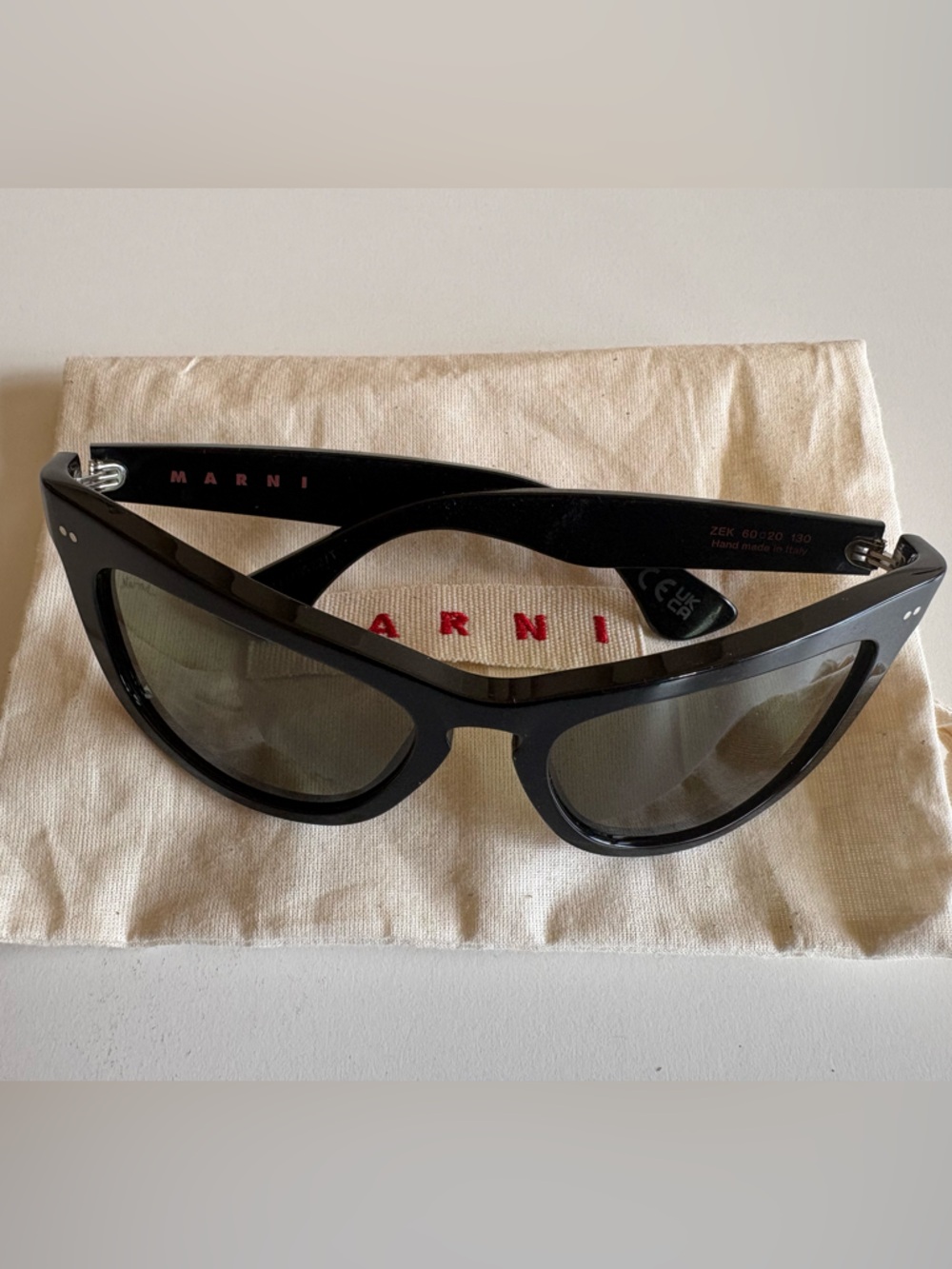Marni Black Sunglasses with Grey Lenses